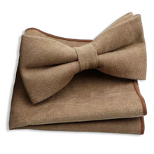 Load image into Gallery viewer, BOW TIE SET - SUEDE